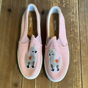 Pink Llama Slip-On Soludos size 8